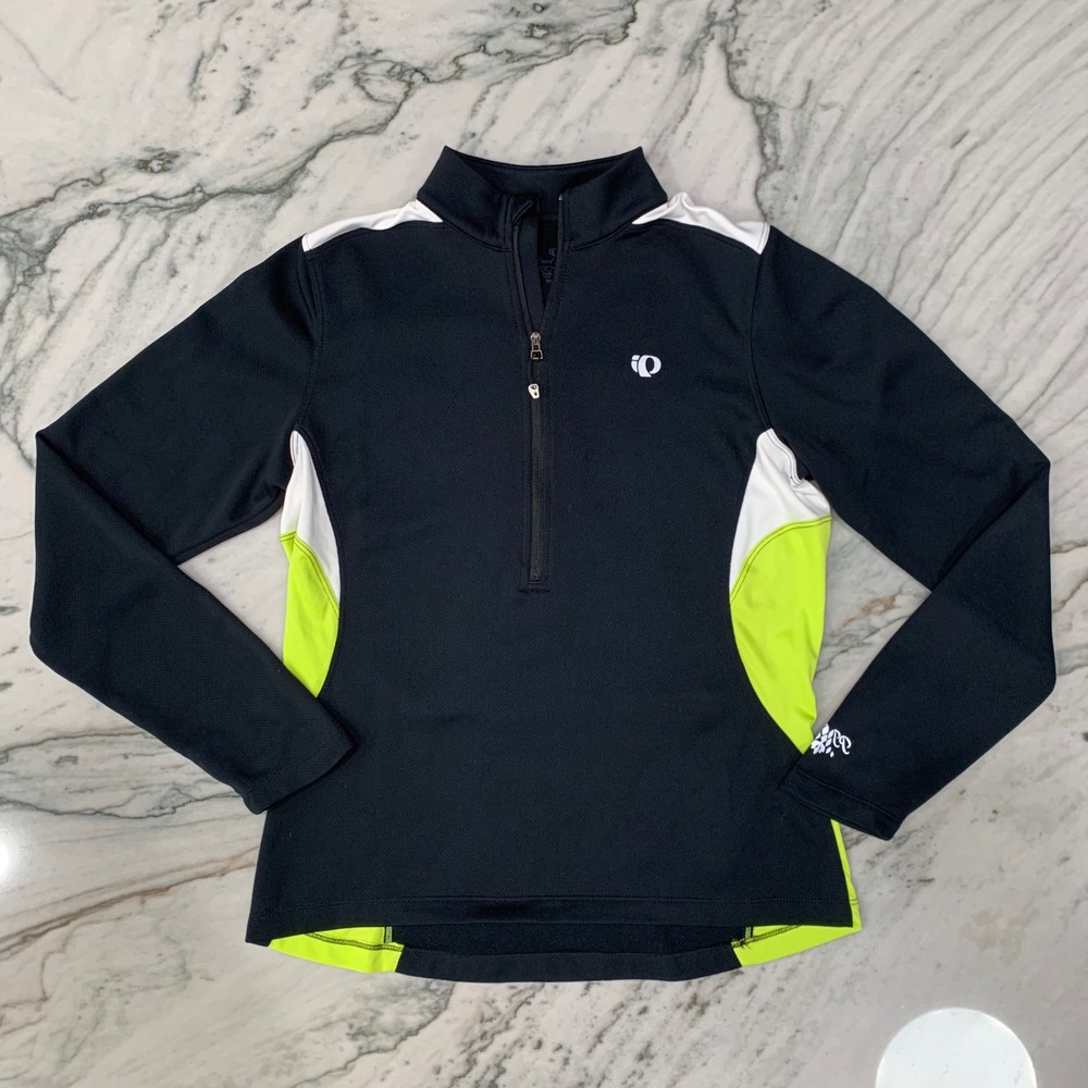 Pearl Izumi SELECT Cycling Top Women's Medium‎ 1/2 Zip Athletic Black